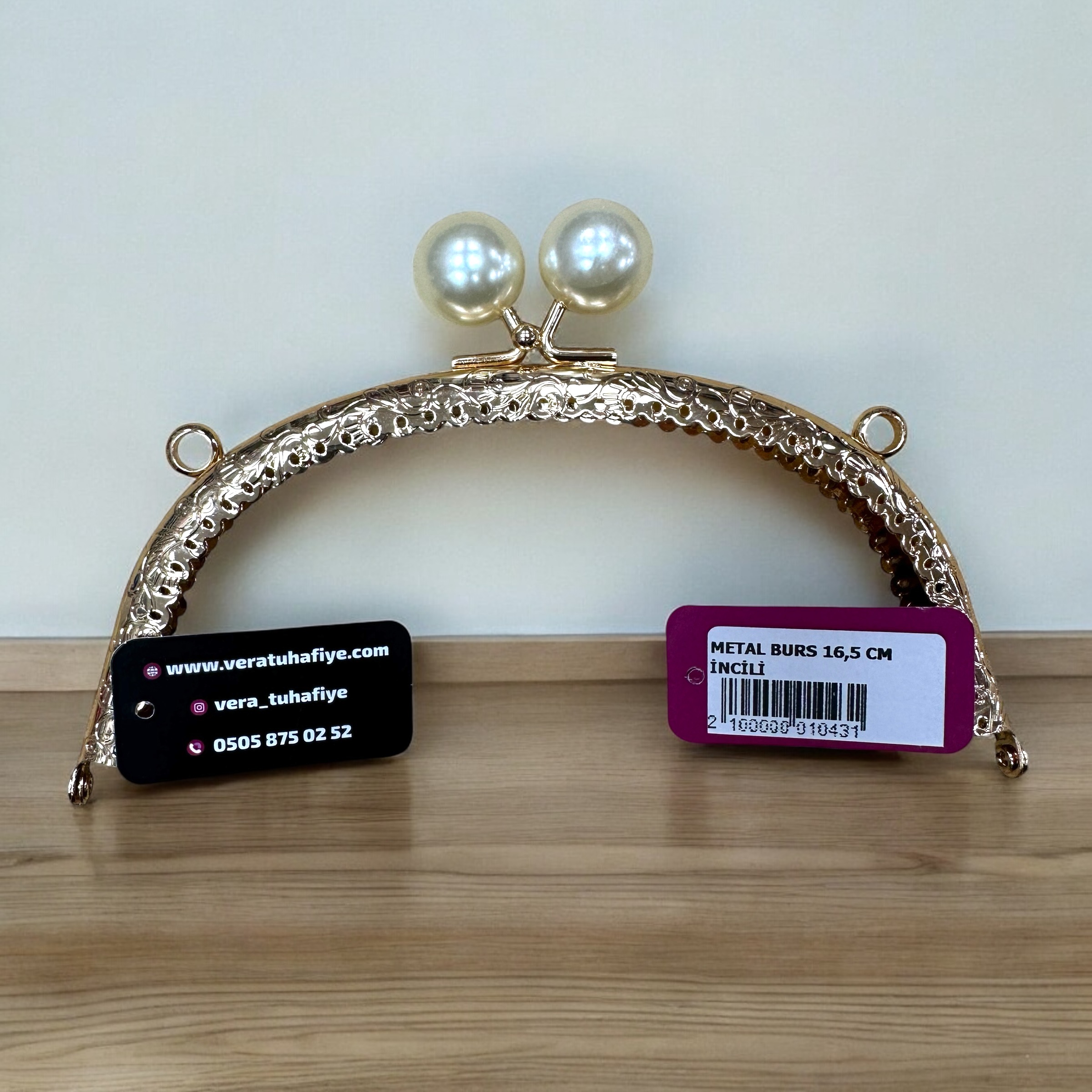 16.5 CM DİKMELİ BURS BONCUKLU